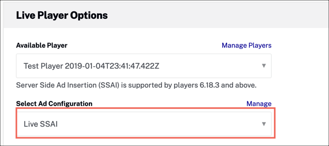 Sélectionnez la configuration de l'annonce