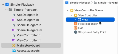 Vue du story-board