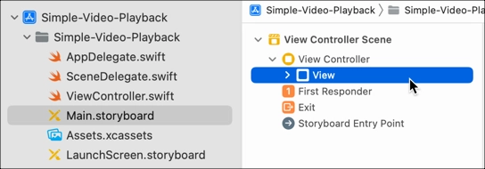 Vue du story-board